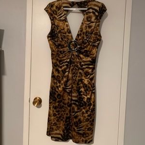 Joseph Ribkoff Leopard Evening Dress - US 12